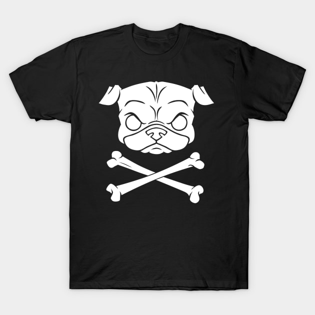 Pug Pirate T-Shirt by blairjcampbell